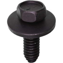 Auveco 11320 Indented Hex SEMS Screw, 5/16-18 x 1 inch, 1/2 inch Across Flats, 7/8 inch Washer OD, Box of 25