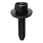 Auveco 12065 M6-1.0" x 25mm Hex Head SEMS Screw with 17mm Washer, Phosphate Finish, 50-Pack