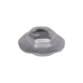 Auveco 12115 4mm Thread Cutting Nut, Hex, Zinc Finish, 100-Pack