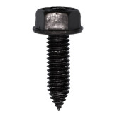 Auveco 12324 M6-1.0 x 20mm Hex Washer Head Body Bolt, Black Polyseal Finish, 50-Pack