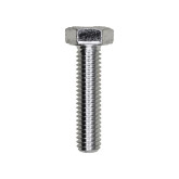 Auveco 14410 M6 x 25mm Hex Head Cap Screw, DIN 933, Zinc-Plated, Grade 8.8, 25-Pack