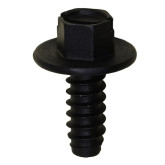 Auveco 16421 Ford License Plate Bolt, #14 x 5/8", Black E-Coat, 50-Pack