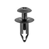 Auveco 16859 Push-Type Retainer, Black Nylon, 25-Pack