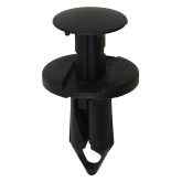 Auveco 17216 5/16" Push-Type Retainer, Black Nylon, 25-Pack