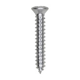 Auveco 1801 Phillips Oval Head Tapping Screw, #8 x 1", Zinc-Plated, 100-Pack