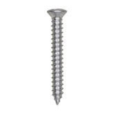 Auveco 1803 Phillips Oval Head Tapping Screw, #8 x 1-1/4", Zinc-Plated, 100-Pack