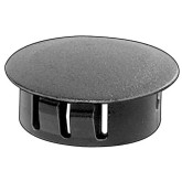 Auveco 18902 Black Nylon Locking Hole Plug, 1/2" Hole Diameter, 50-Pack