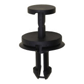 Auveco 19613 GM Front Air Deflector Retainer, Black Nylon, 24mm Stem Length, 15-Pack