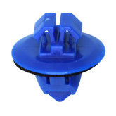 Auveco 20687 Moulding Retainer, Blue Nylon, 17mm Head Diameter, 10mm Stem Length, 10-Pack