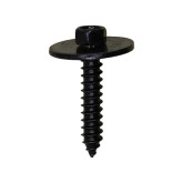 Auveco 22104 Ford Hex Head SEMS Tapping Screw, Black Zinc, 50-Pack