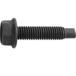 Auveco 24502 M8-1.25 x 35mm Hex Flange Head Body Bolt, Dog Point, Black Phosphate Finish, 15-Pack