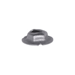 Auveco 2896 Thread Cutting Nut, 3/16" Stud Size, 3/8" Hex, Zinc Finish, 100-Pack