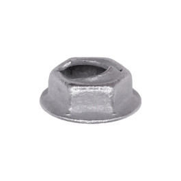 Auveco 2897 Thread Cutting Nut, 1/4" Stud Size, 7/16" Hex, Zinc Finish, 100-Pack