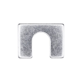 Auveco 3000 Shim, 2" x 1-1/2" x 1/8" with 3/4" Slot, Zinc-Plated, 50-Pack