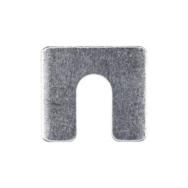 Auveco 3155 Body Shim, 1/16" Thick, 3/8" Slot, Zinc-Plated Steel, 100-Pack