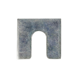 Auveco 3156 Shim, 1/8" Thick, 1-1/4" x 1-1/8" with 3/8" Slot, Zinc-Plated, 50-Pack
