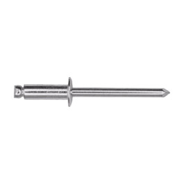 Auveco 8301 3/16" Aluminum Dome Head Blind Rivet, 1/4" to 3/8" Grip Range, 100-Pack