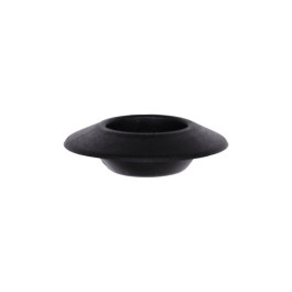 Auveco 9288 Plastic Plug Button, 1/2" Hole Size, Black Polyethylene, 100-Pack