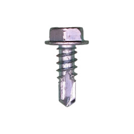 Auveco 9611 Hex Washer Head Self-Drilling Sheet Metal Screws, #8 x 1/2", Zinc-Plated, 100-Pack