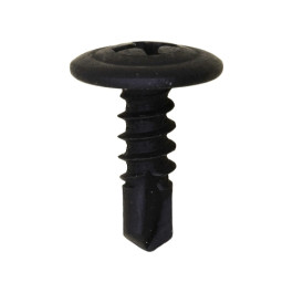 Auveco 15774B Bulk Phillips Washer Head Teks Tapping Screw, #8 x 1/2", Blac