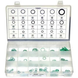 Auveco 18885 Air Conditioning O-Ring Kit, Nitrile, for R134A & R12 Refriger