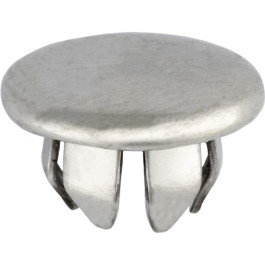 Auveco 3756 Plug Buttons, 1" Hole Size, 1-1/8" Head Diameter, Stainless Ste