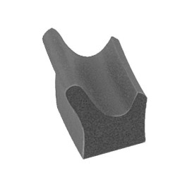 Auveco 4675 Universal Door Flange Weatherstrip, EPDM Closed Cell Sponge Rub