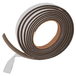 Auveco 4859 Peel-Bak Adhesive Neoprene Sponge Weatherstrip, 7/16" Thick x 1