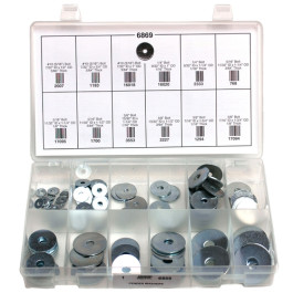 Auveco 6869 Fender Washers Quick-Select Kit, 12 Varieties, 155 Pieces