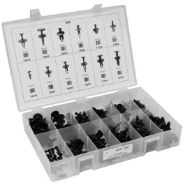 Auveco 6906 Chrysler Push-Type Retainers Quik-Select II Kit, 12 Varieties,