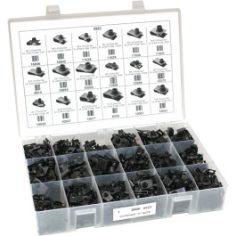 Auveco 6923 Extruded U-Nuts Quik-Select II Kit, 18 Varieties, 125 Pieces