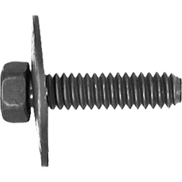 Auveco 9757 Hex Sems Belleville Washer Head Body Bolt, 1/4"-20 x 1", Phosph