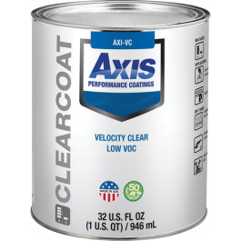 Axis VCQ Velocity Low VOC Clearcoat, Air Dry, 4:1 Mix Ratio, 1 Quart