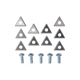 AMMCO 940435 Accu-Turn Style Combination Carbide Bits, 10 Pack