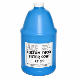 Air Filtration CT22 Custom Tacky Filter Coat, Blue, 1 Gallon