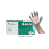 Akers Industries LD902 Polyethylene Gloves, Medium, 500 Gloves