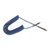 Coilhose Pneumatics PU14-50B-B Flexcoil Air Hose with Reusable Strain Relief Fittings