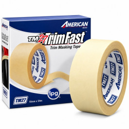 American Tape TM27 TrimFast Specialty Trim Masking Tape, Natural, 10mm x 50