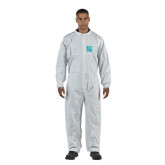 Ansell 817007 AlphaTec 2000 Standard Collared Coverall, Model 103, XL, White