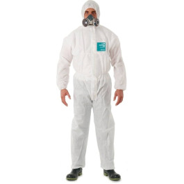 Ansell 817022 AlphaTec 2000 Standard Bound Model 111 Hooded Coverall, Large
