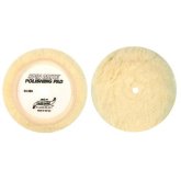 S.M. Arnold 53-283 Spin Brite Wool White Curved Edge Loop Polishing Pad, 8 Inch, 1.5 Inch Pile