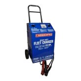 Associated 6006AGM Battery Charger, Steel Wheeled Fleet Charger, 6/12/24 Volt 70/65/30 Amp with 280 Amp Crank Assist