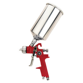ATD 16906 HVLP Top Coat Spray Gun, 1.3mm, Red
