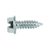 Auveco 11369 #14 X 3/4" Sloted Hex Washer License Plate Screws, Zinc, 50 Pack