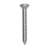 Auveco 2361 #8 x 1-1/4" Phillips Oval Head Tapping Screw, Zinc-Plated, 100-Pack