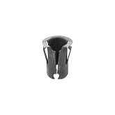 Auveco 5196 Tubular Nut for 1/4" Stud, Phosphate Finish, 100-Pack