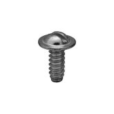 Auveco 8249 1/4" x 5/8" Slotted Round Washer Head License Plate Screw, Zinc-Plated, 100-Pack