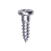 Auveco 9877 4-24 x 3/8" Stainless Steel Phillips Flat Head Screws, 100-Pack
