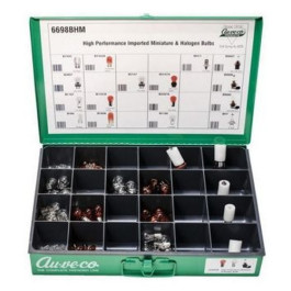 Auveco 6698BHM High Performance Imported Miniature and Halogen Bulb Assortm