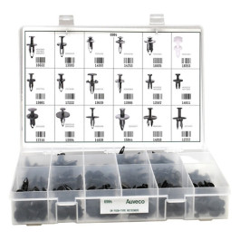 Auveco 6904 GM Push-Type Retainers Quik-Select II Kit, 18 Varieties, 233 Pi
